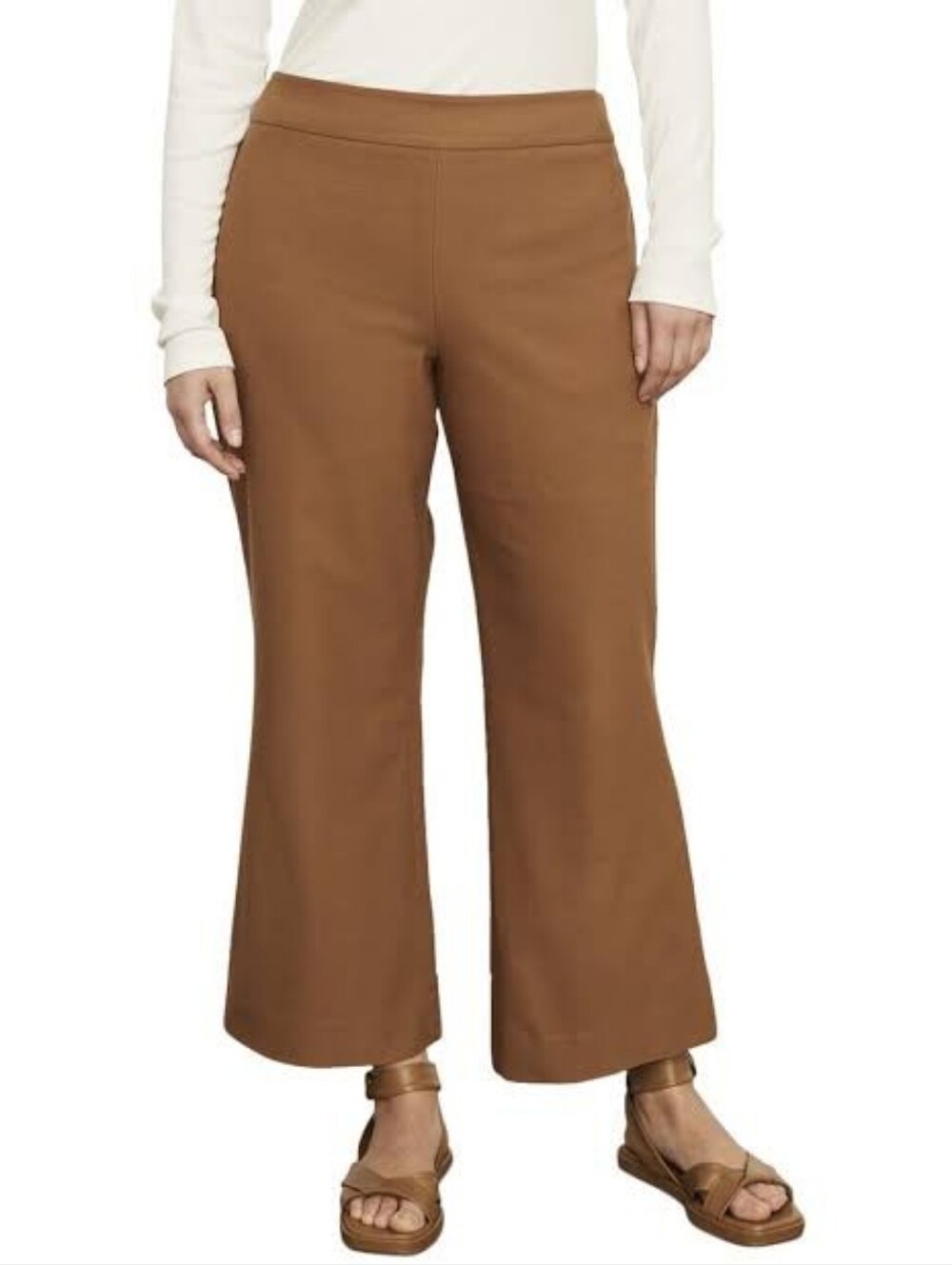 Vince Kick Flare Crop Pant TOFFEE Size 14